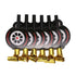 Racing Car Tyre & Wheel Blowouts 6pcs Party Favours