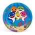 Cartoon Sharks Small Paper Plates 18cm (7") 10pcs