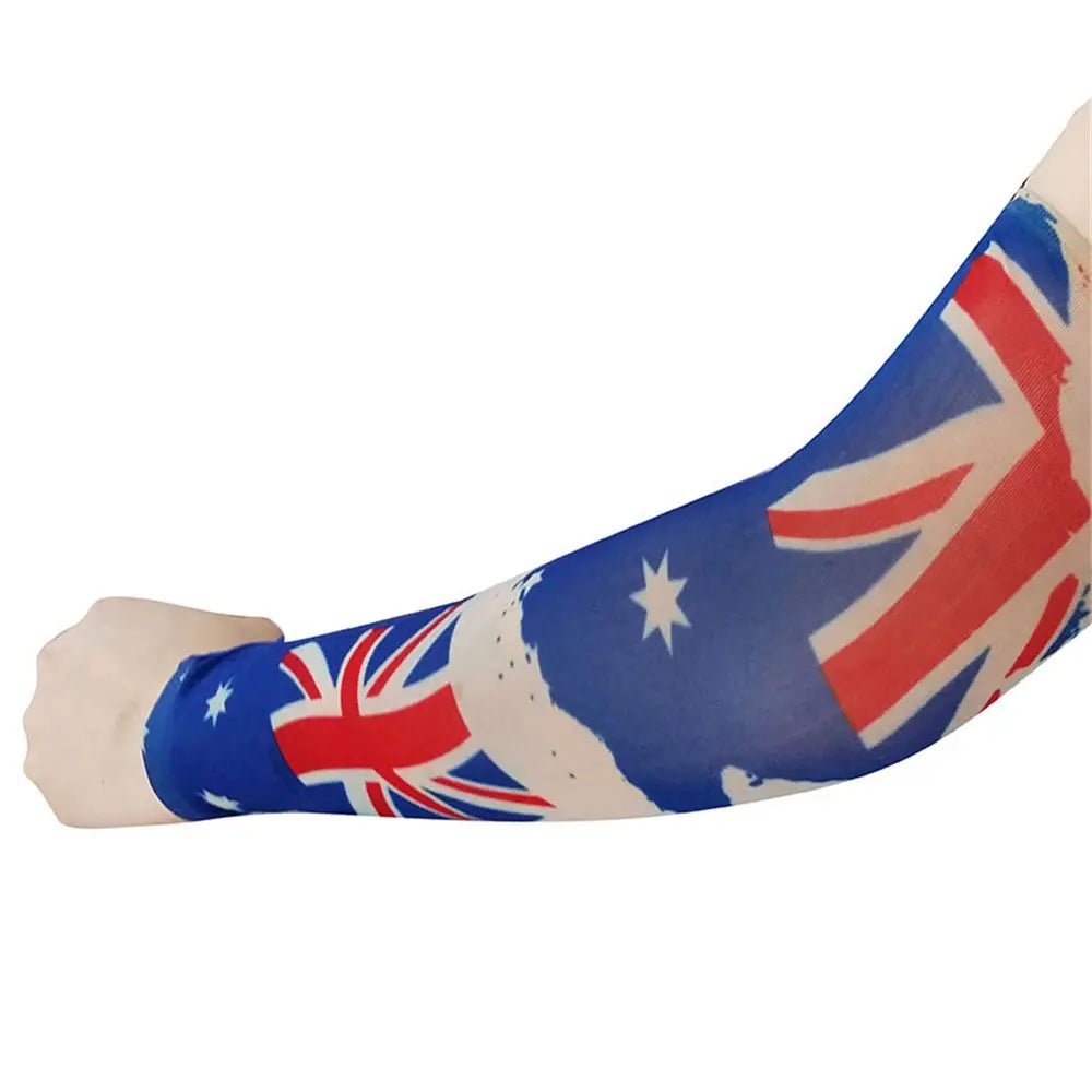 Adult Australian Tattoo Sleeves (1 Pair) Australia Day - Party Owls