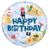 Ahoy Pirate Happy Birthday Foil Balloon 45cm (18") - Party Owls