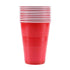 American Style Large Red Plastic Party Cups 450ml 10pcs - Party Owls