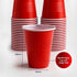 American Style Large Red Plastic Party Cups 450ml 10pcs - Party Owls