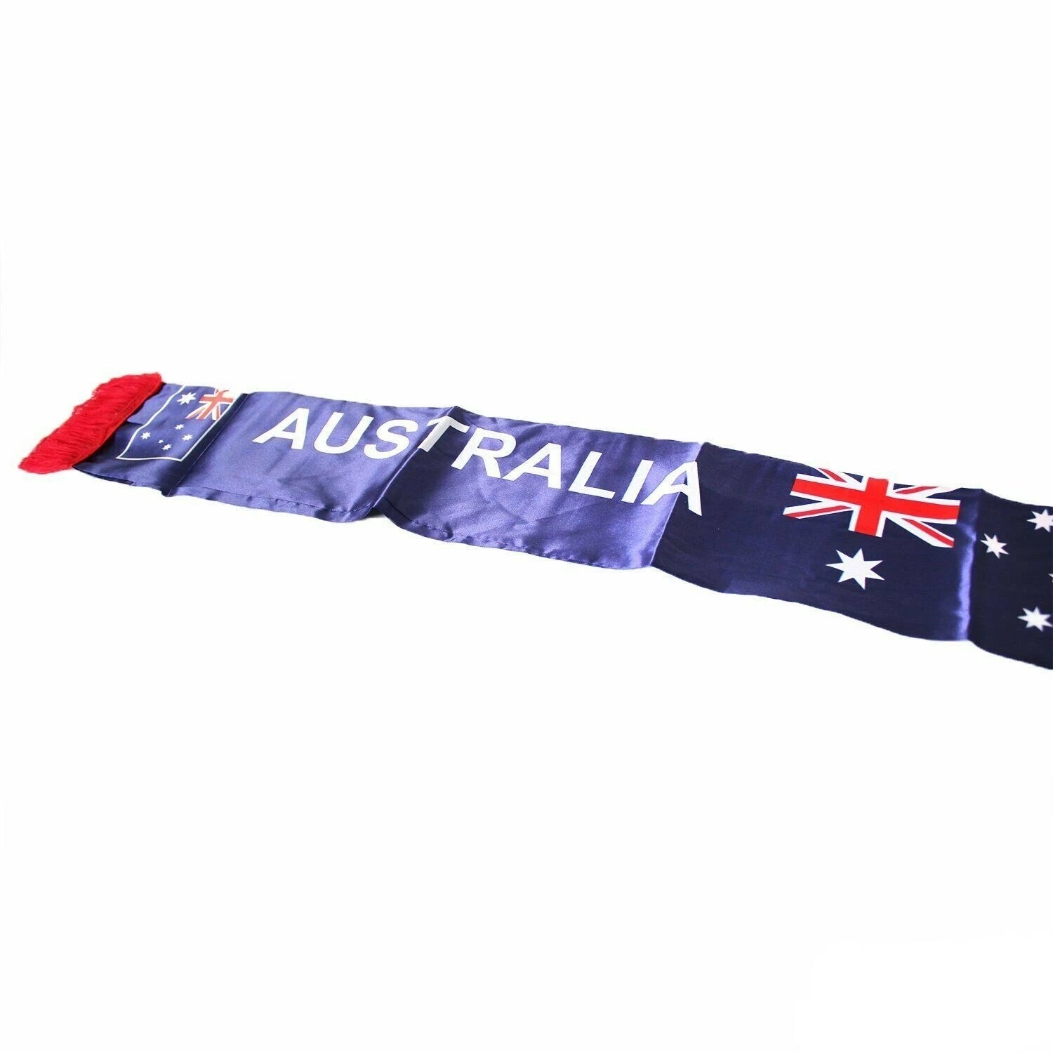 Australian Flag Scarf With Fringing 150cm x 15cm - Party Owls