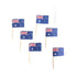 Australian Flag Toothpicks 50pcs Aussie Australia Day Picks - Party Owls