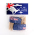 Australian Flag Toothpicks 50pcs Aussie Australia Day Picks - Party Owls