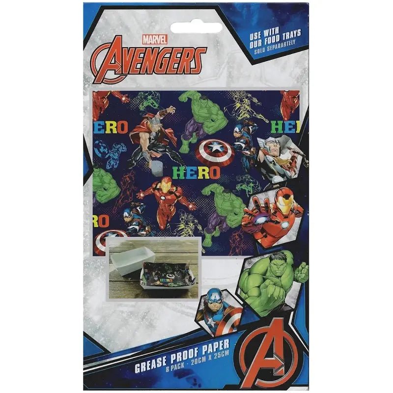 Avengers Grease Proof Papers 8pk - Party Owls