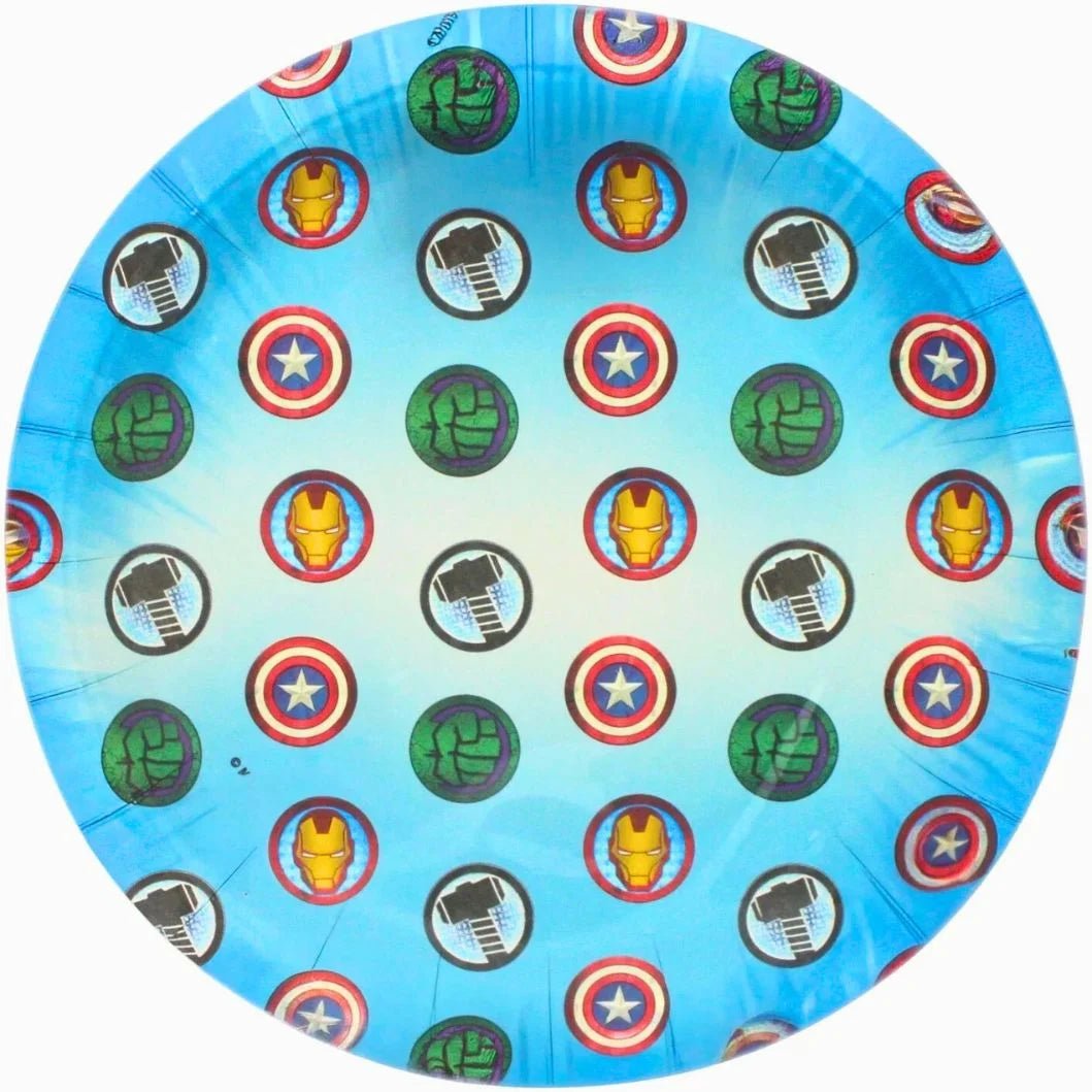 Avengers Large Paper Plates 23cm (9") 8pcs - Party Owls