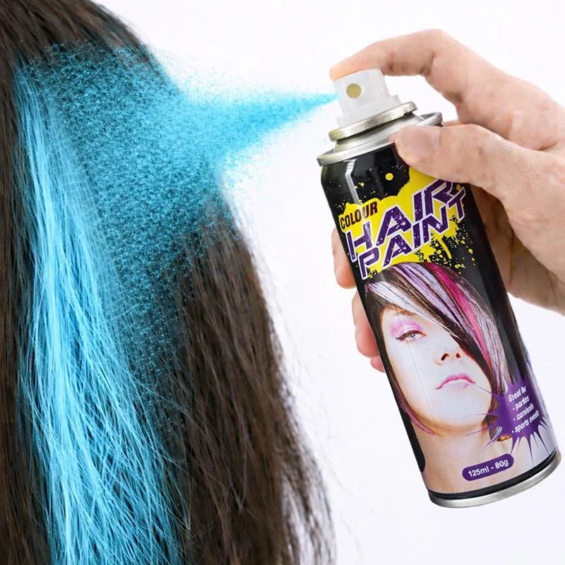 Baby Blue Colour Hair Spray 125ml Temporary Coloured Hairspray - Party Owls