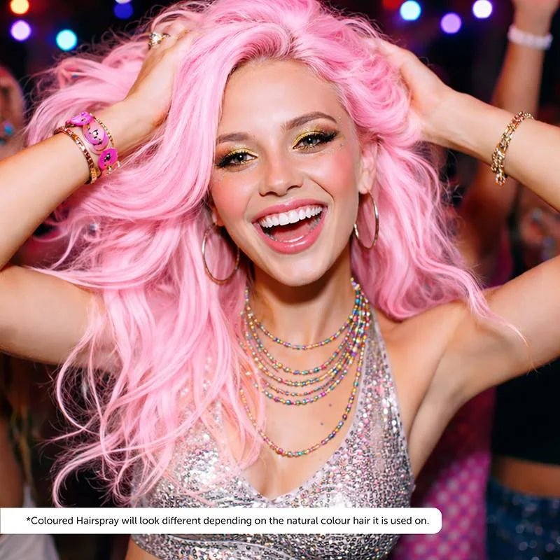 Baby Pink Colour Hair Spray 125ml Temporary Coloured Hairspray - Party Owls