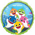 Baby Shark Foil Balloon 43cm (17") Round - Party Owls