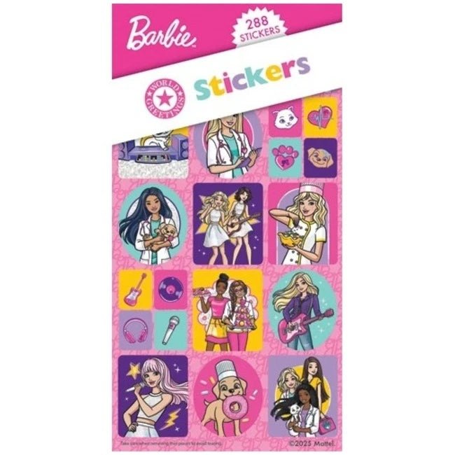 Barbie & Friends Sticker Book 288pk (12 Sheets) - Party Owls