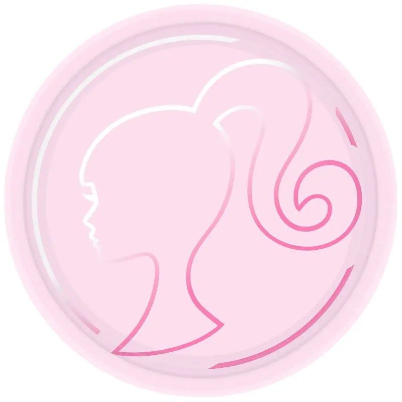Barbe Rond Barbie Round Paper Plates 23cm (9
