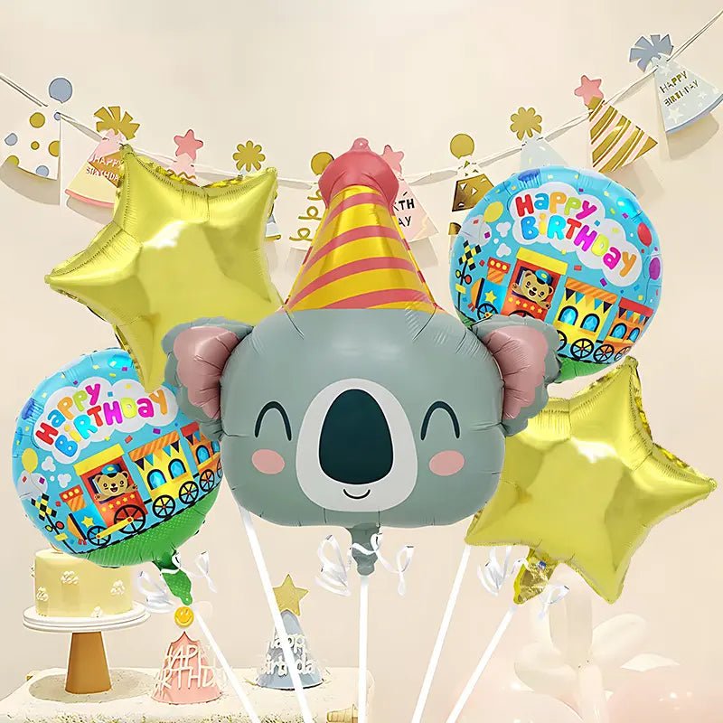 Birthday Koala Foil Balloon Bouquet 5pk - Party Owls