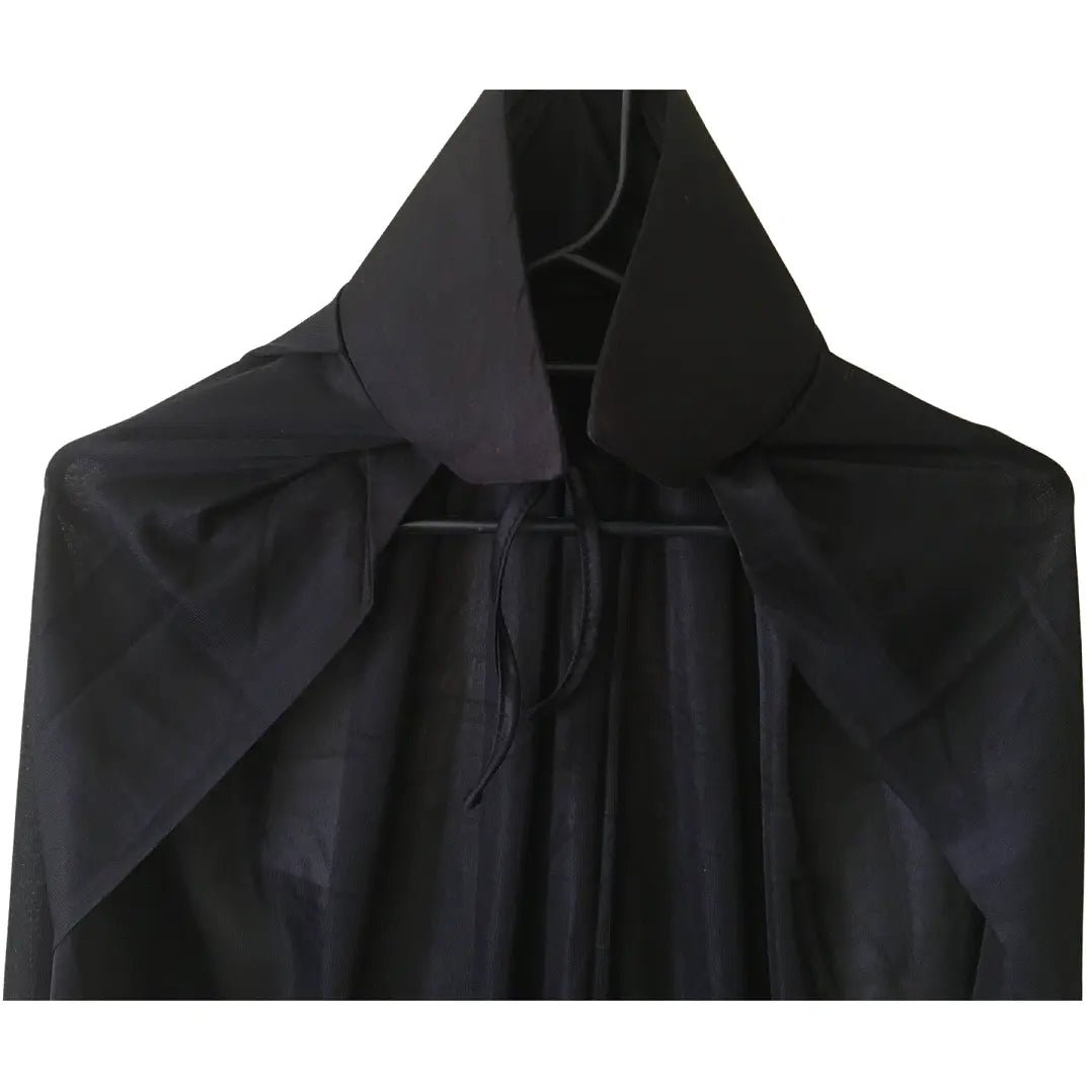 Black Cape 140cm Single Layer Halloween Costume - Party Owls