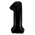 Black Number 1 Giant Numeral Foil Balloon 86CM (34") - Party Owls