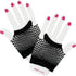 Black Short Fingerless Fishnet Gloves - Party Owls