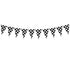 Black & White Checkered Bunting Flags 10pcs - Party Owls