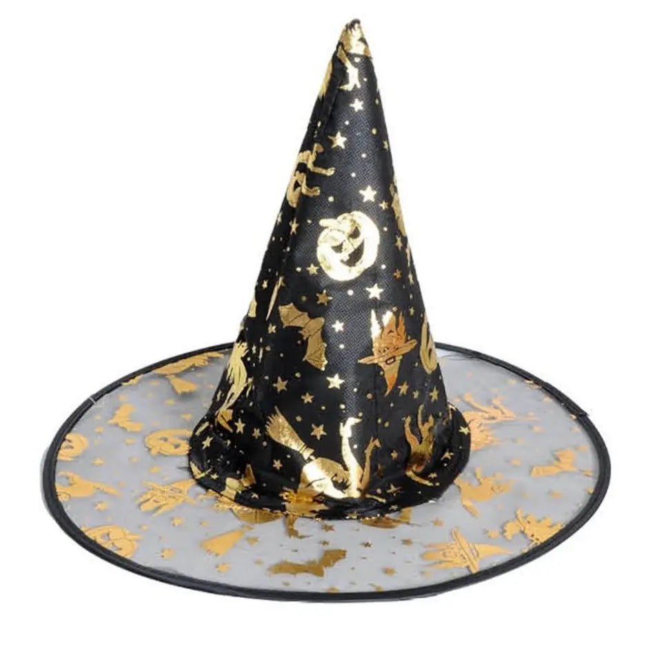 Black Witch Hat Adult/Teen Size Halloween Accessories - Party Owls