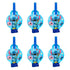Blue Alien Blowouts 6pcs Party Favours - Party Owls