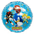 Blue Cartoon Hedgehog Foil Balloon 45cm (18") - Party Owls