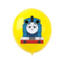 Blue Cartoon Tank Engine Latex Balloons 30cm (12") 12pcs - Party Owls