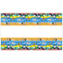 Blue Cartoon Tank Engine Plastic Table Cover 108cm x 180cm - Party Owls