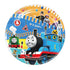 Blue Cartoon Tank Engine Small Paper Plates 17cm (7") 10pk Round - Party Owls