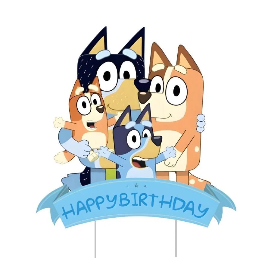 Blue Heeler Puppy Cake Topper 14cm - Party Owls