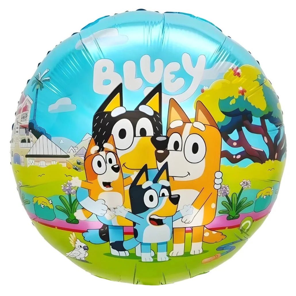Blue Heeler Puppy Family Foil Balloon 45cm (18") - Party Owls