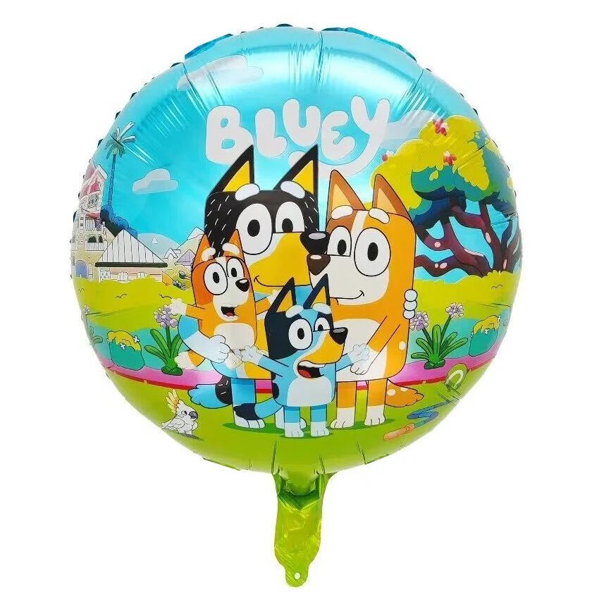 Blue Heeler Puppy Family Foil Balloon 45cm (18") - Party Owls