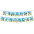 Blue Heeler Puppy Paper Bunting Flags 15pcs - Happy Birthday - Party Owls