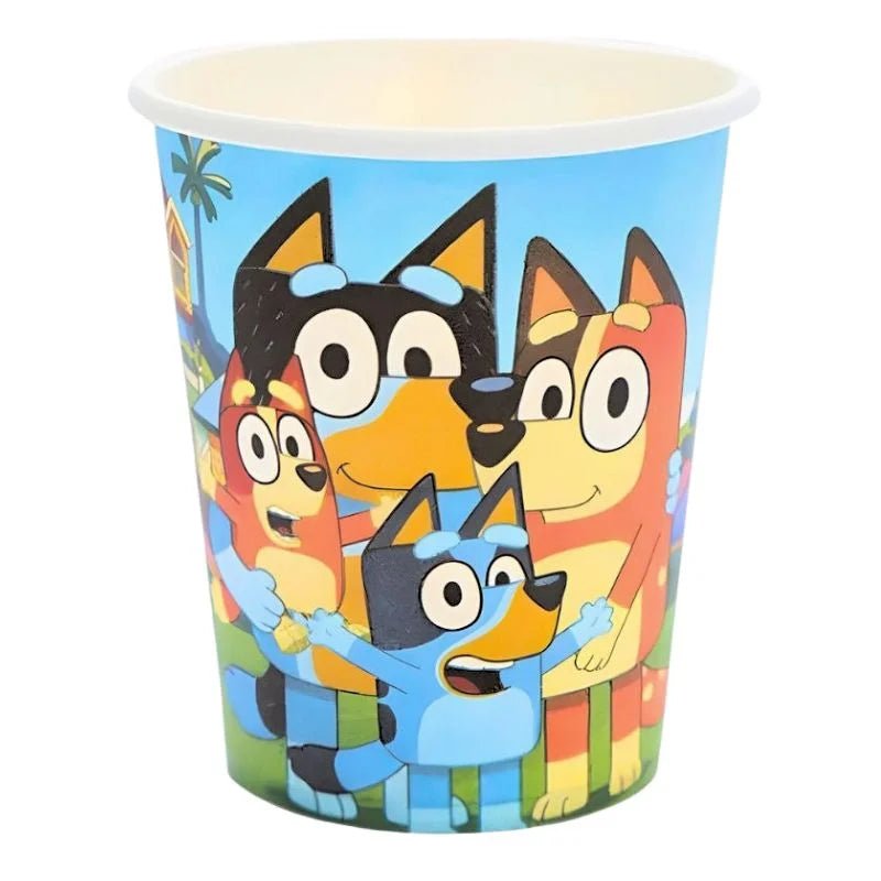 Blue Heeler Puppy Paper Cups 10pcs - Party Owls