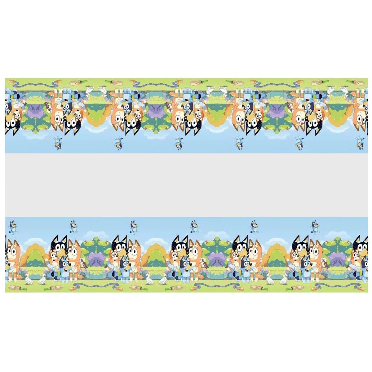 Blue Heeler Puppy Plastic Table Cover 180cm x 108cm - Party Owls