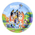 Blue Heeler Puppy Small Paper Plates 17cm (7") 10pk Round - Party Owls
