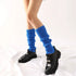 Blue Leg Warmers Chunky Knit - Party Owls