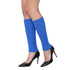 Blue Leg Warmers Chunky Knit - Party Owls