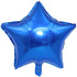 Blue Star Shape Foil Balloon 45cm (18") - Party Owls