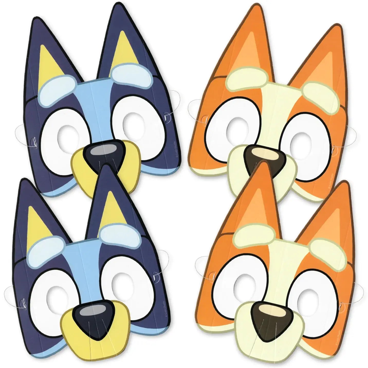 Bluey & Bingo Party Masks 8pk - Party Owls
