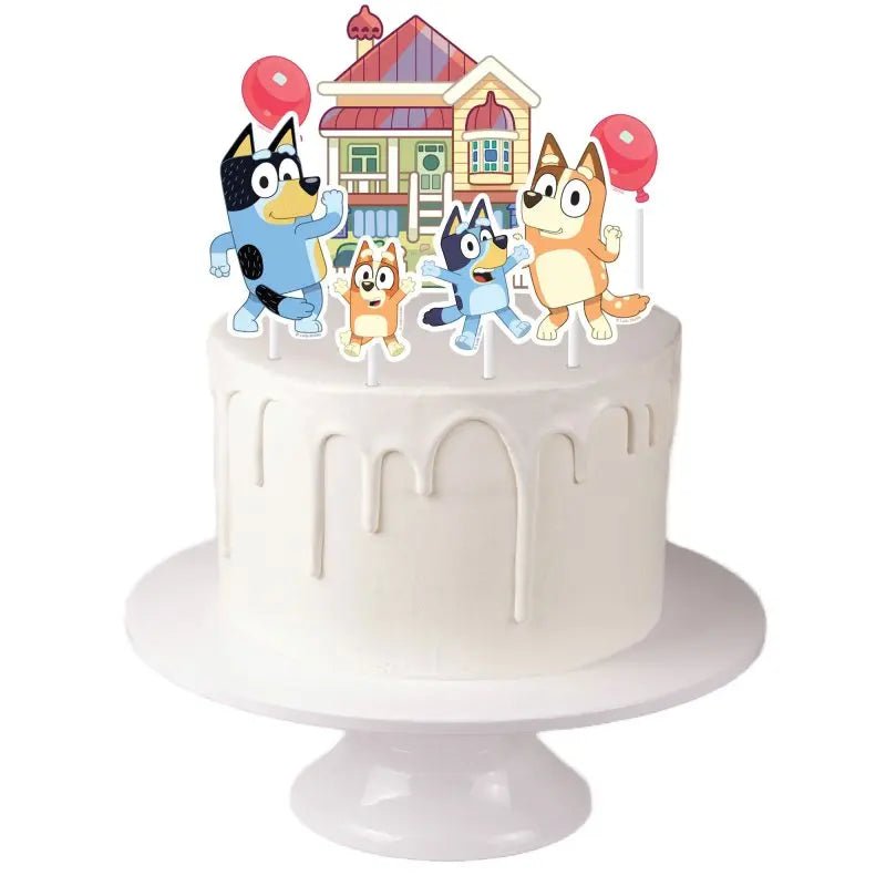 Bluey Cake Toppers 7pk Decorating Kit - Party Owls