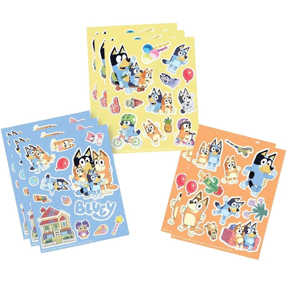 Bluey Character Stickers 304pcs (8 Sheets) - Party Owls
