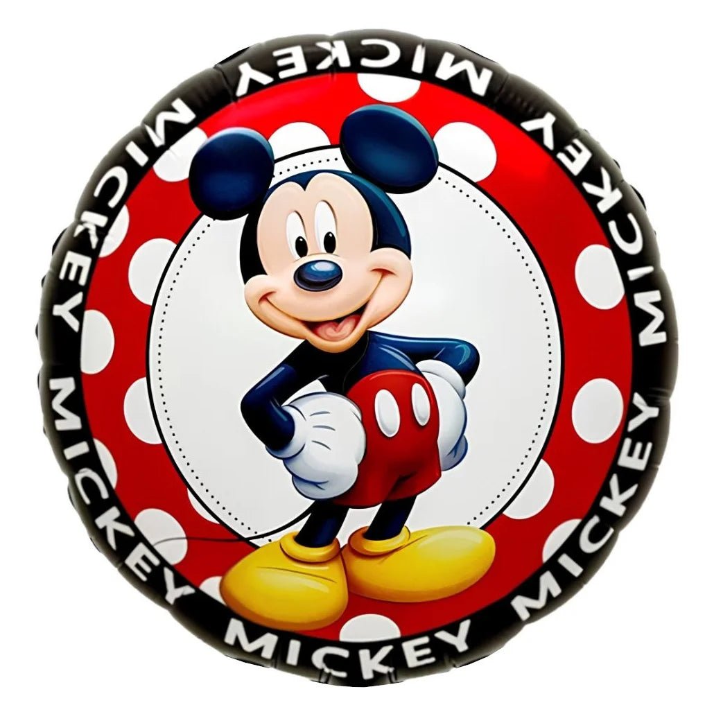 Boy Cartoon Mouse Foil Balloon 45cm (18") Round - Party Owls