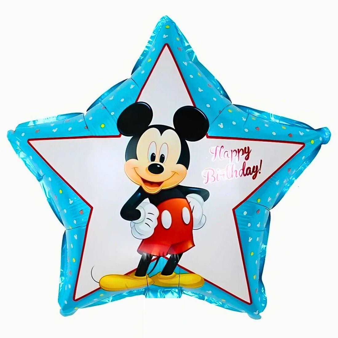 Boy Cartoon Mouse Foil Balloon 45cm (18") Star Shape - Party Owls