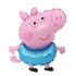 Boy Cartoon Pig Foil Balloon 50cm (20") Blue - Party Owls