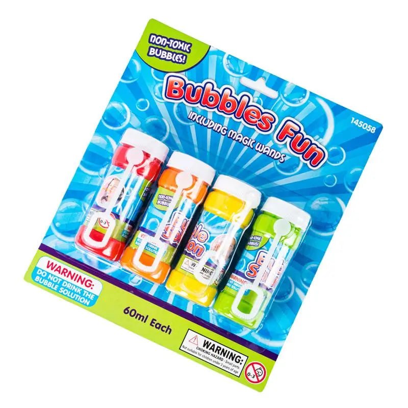 Bubble Solution 60ml 4pk - Party Owls