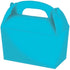 Caribbean Blue Gable Boxes 4pk 15cm x 17.5cm x 10cm - Party Owls