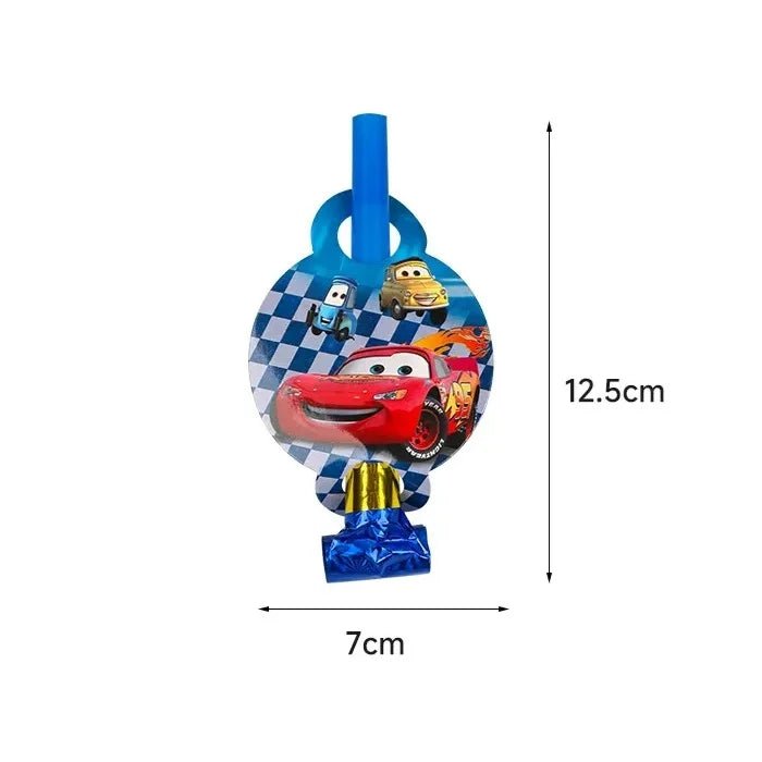 Cartoon Racing Cars Blowouts 6pcs Party Favours - Party Owls