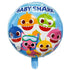 Cartoon Sharks Foil Balloon 45cm (18") Round - Party Owls