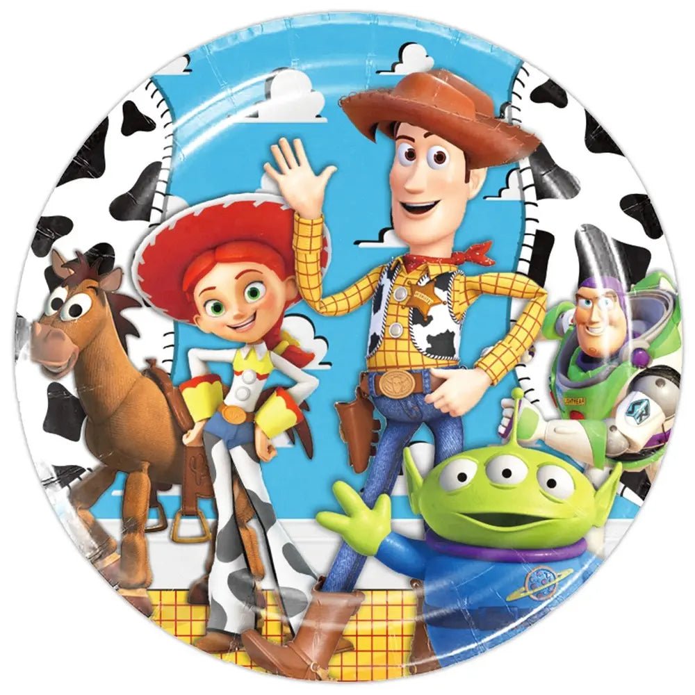 Cartoon Toys Large Paper Plates 23cm (9") 10pcs - Party Owls