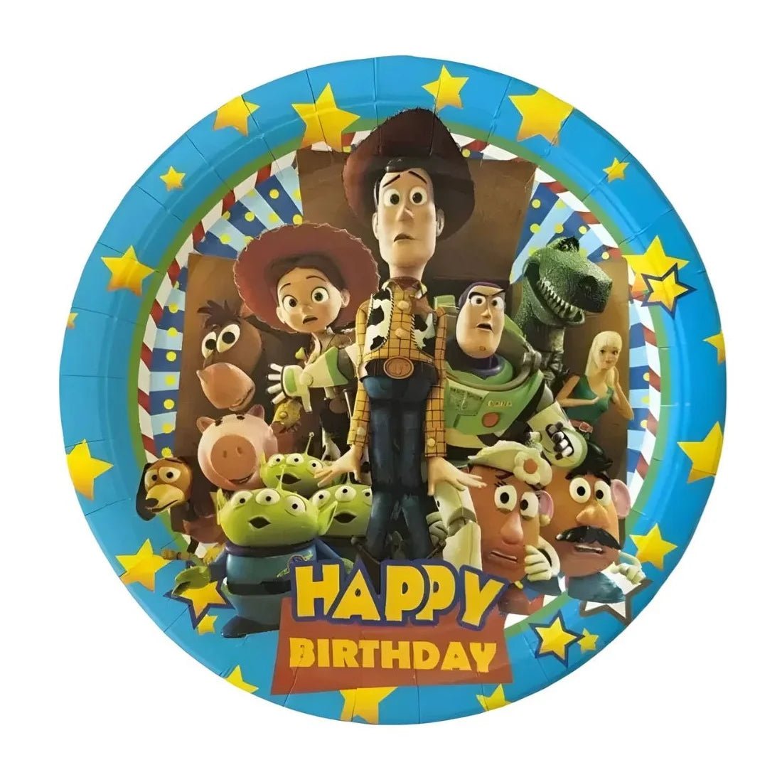 Cartoon Toys Small Paper Plates 18cm (7") 10pcs - Party Owls