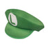 Children Green L Plumber Hat With Moustache - Party Owls